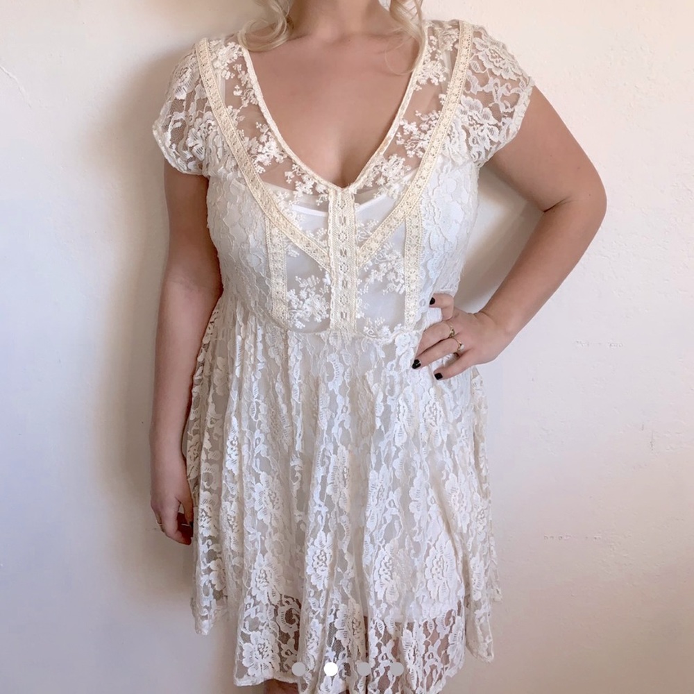 UO Lace Dress with Slip